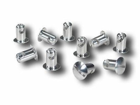 Pro Werks PWC73-576-10 Set Of 10 - 0.600 Grip Dome Aluminum Buttons