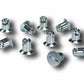 Pro Werks PWC73-584-10 Dzus Buttons 0.500" Grip Length Flat Steel 10 Pack
