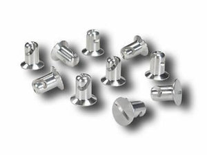 Pro Werks PWC73-593-10 Set Of 10 - 0.450 Grip Flat Aluminum Buttons