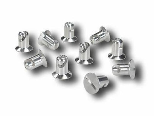 Pro Werks PWC73-597-10 Set Of 10 - 0.650 Grip Flat Aluminum Buttons