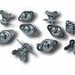 Pro Werks PWC73-610-10 Self Eject Buttons Wing Style 0.500" Grip Length 10 Pack