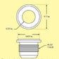 Pro Werks PWC73-630 High Flow -4an Aluminium Weld-In Male Bung 3/4" Flange O.D.