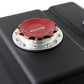Pro-Werks PWC74-716 4-1/4 In. Red Fill Cap w/ Silver Aluminum 12 Hole Fuel Cell Bung