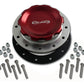 Pro-Werks PWC74-716 4-1/4 In. Red Fill Cap w/ Silver Aluminum 12 Hole Fuel Cell Bung