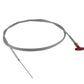 Pro Werks PWC91-240-T 240" 20' Silver Jacket Bulkhead Tee Handle Cable