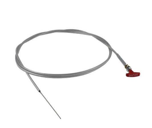 Pro Werks PWC91-240-T 240" 20' Silver Jacket Bulkhead Tee Handle Cable