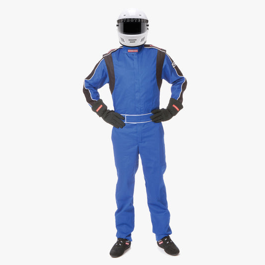 Pyrotect PY210603 Sportsman Deluxe 1-Pce 2 Layer Racing suit Blue 2x-Large SFI-5