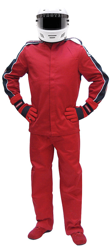 Pyrotect PY22J0402 Eliminator Red Racing Jacket Large SFI-5 Two Layer Nomex
