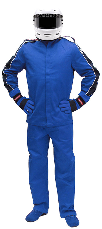 Pyrotect PY22J0503 Eliminator Blue Racing Jacket x-Large SFI-5 Two Layer Nomex