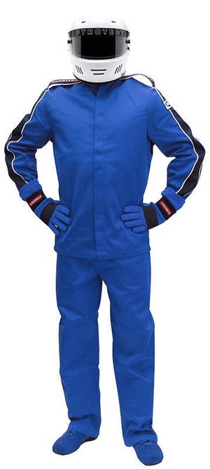 Pyrotect PY22P0503 Eliminator Blue Racing Pants x-Large SFI-5 Two Layer Nomex