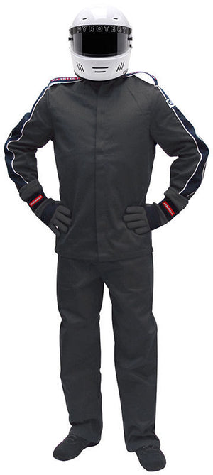 Pyrotect PY22P0801 Eliminator Black Racing Pants 4x-Large SFI-5 2-Layer Nomex