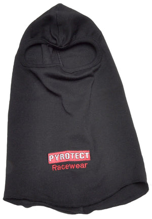 Pyrotect PY432000200B Two Layer Head Sock w/ Single Eye Port Black One Size Fits All. SFI ApprOved