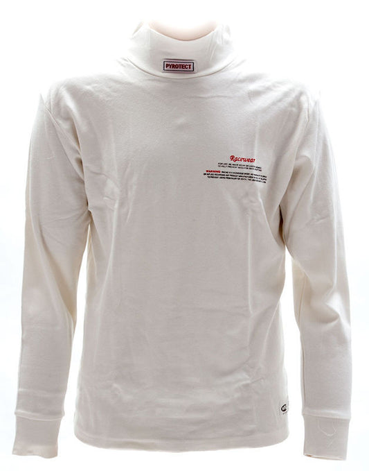 Pyrotect PY4700600 Inner Wear Turtle Neck Top 2x-Large White SFI ApprOved