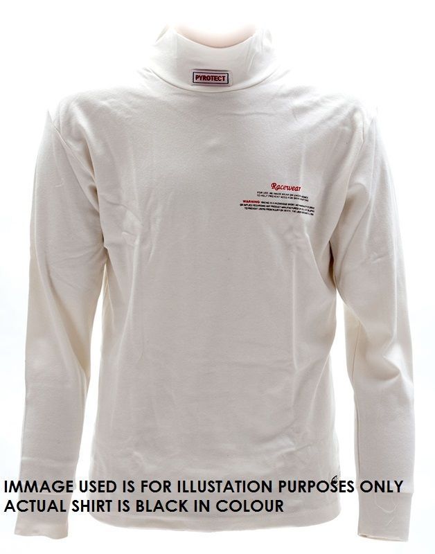 Pyrotect PY4800099 Inner Wear Turtle Neck Top x-Small Black SFI ApprOved