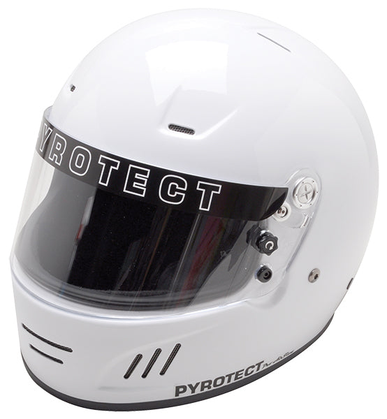 Pyrotect PY9001005 White Pro Airflow Full Face Helmet - Small