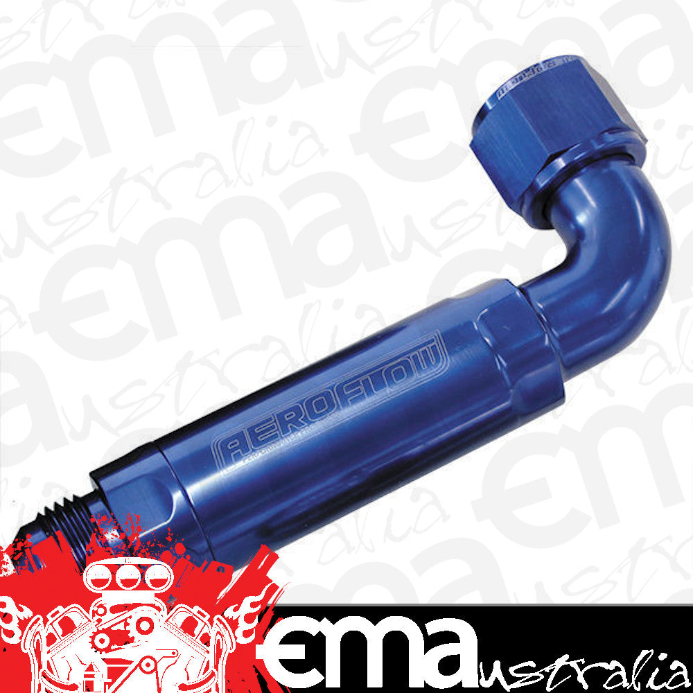 Aeroflow AF64-4100 -12AN 90 Deg to Inline Filter For Use with Dry Sump Pans
