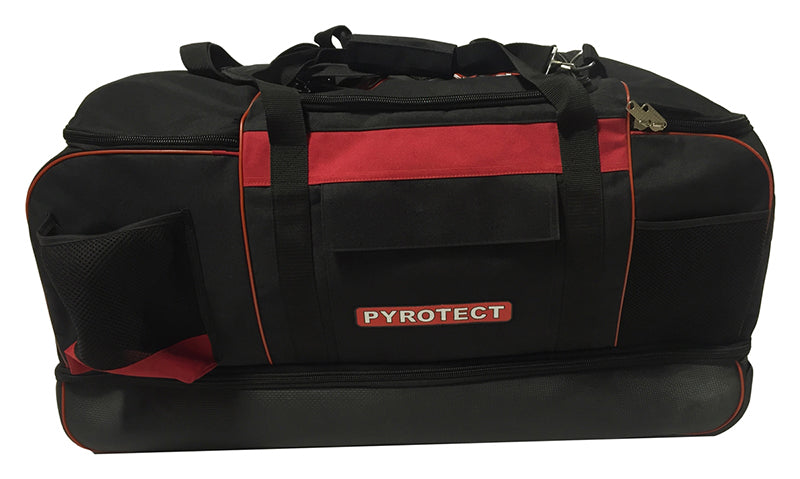 Pyrotect PYB0060 9-Compartment Rolling Gear Bag Black Only