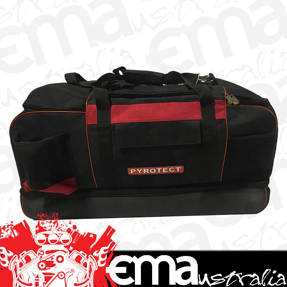 Pyrotect PYB0060 9-Compartment Rolling Gear Bag Black Only