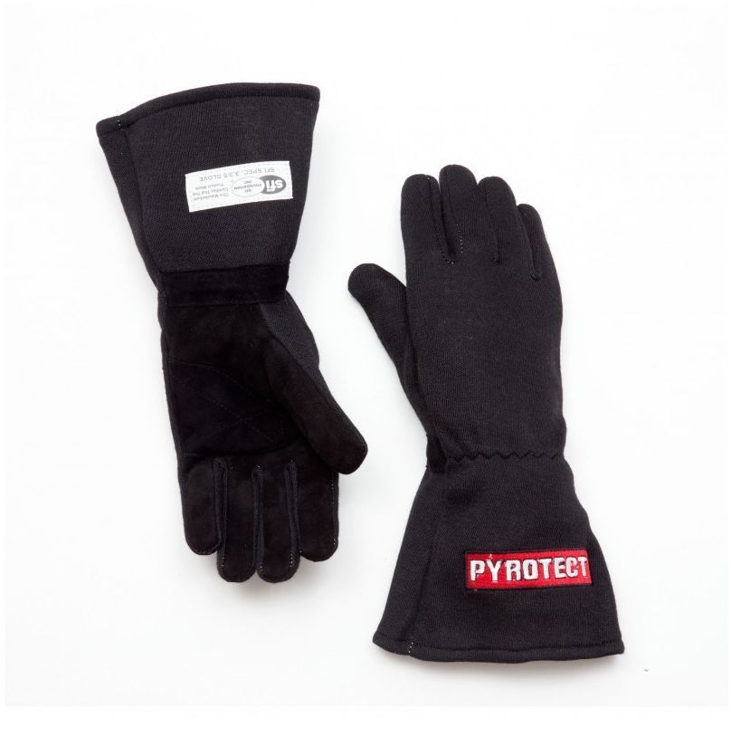 Pyrotect PYG2610000 Two Layer Black Nomex Racing GlOves 2x-Large SFI 3.5/5