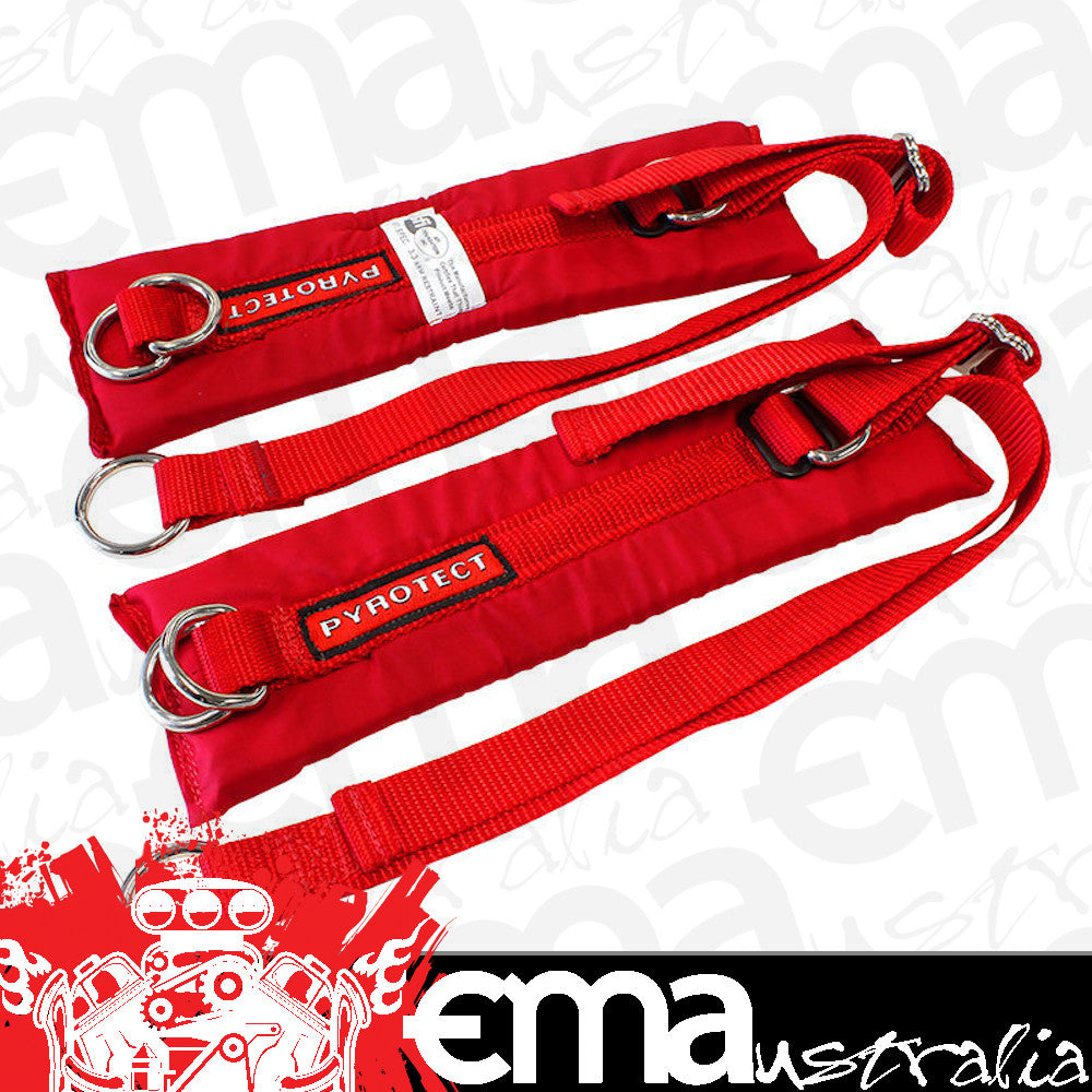 Pyrotect PYH700202 Professional Series Nomex Arm Restraints Adult Red