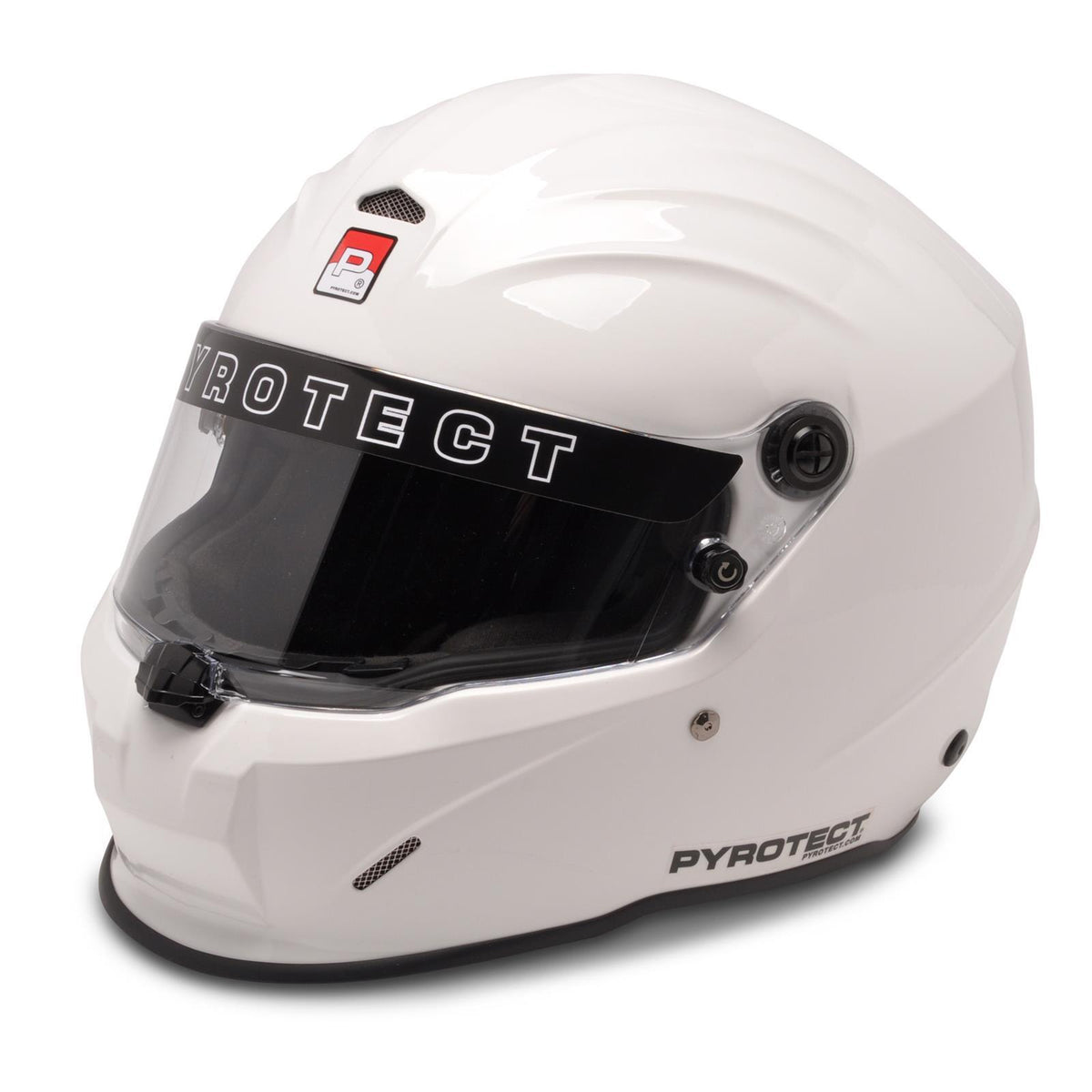 Pyrotect PYHW800320 Safety Equipment Pro Sport Duckbill Helmet Full Face Nomex Liner Gloss White Medium