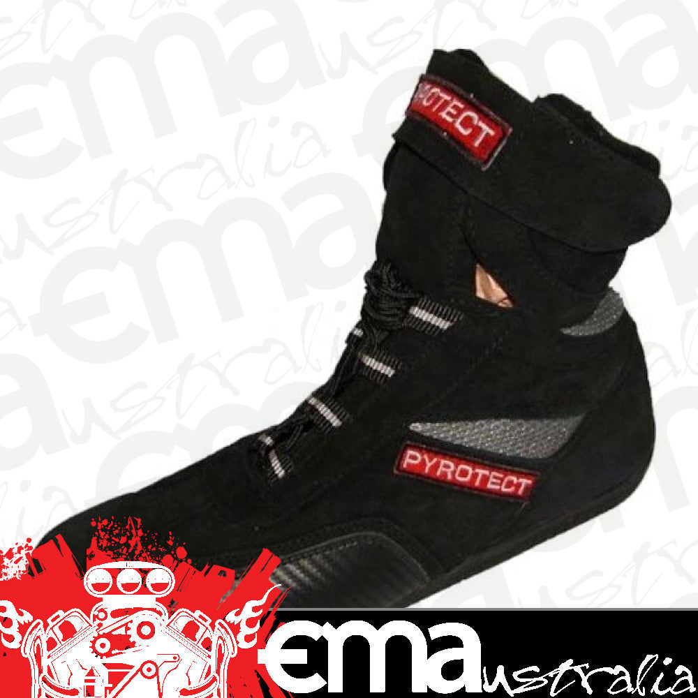 Pyrotect PYx48160 Ankle Top Racing Shoes Black Size 16 SFI-5 Rated