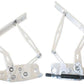 Aeroflow AF64-4108S Billet Bonnet Hinge Kit Silverlc - Lj - Holden Torana