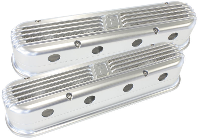 Aeroflow AF64-4110S LS Chev Billet Retro Silver Valve Covers LS2 & LS3 Coil