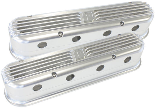 Aeroflow AF64-4110S LS Chev Billet Retro Silver Valve Covers LS2 & LS3 Coil