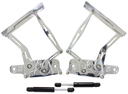 Aeroflow AF64-4128 Billet Bonnet Hinge Kit Polishlc - Lj - Holden Torana