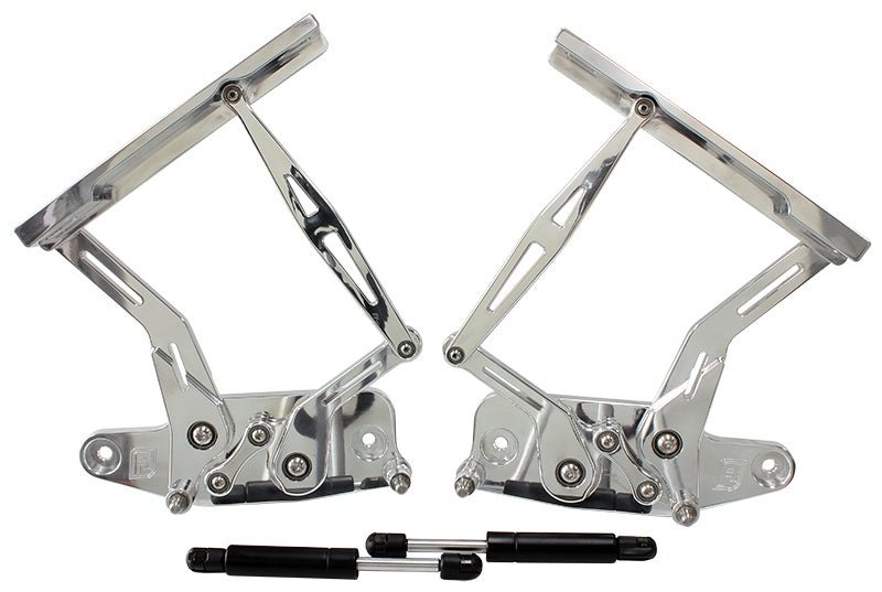Aeroflow AF64-4129 Billet Bonnet Hinge Kit Polishholden Hk - Ht - Hg