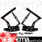 Aeroflow AF64-4129BLK Billet Bonnet Hinge Kit Black Holden Hk - Ht - Hg