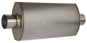 Quicktime Performance QTP12250 Ar3 S/S Muffler 2-1/2" w/ Center Inlet/Outlet