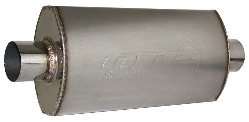 Quicktime Performance QTP12350 Ar3 S/S Muffler 3-1/2" w/ Center Inlet/Outlet