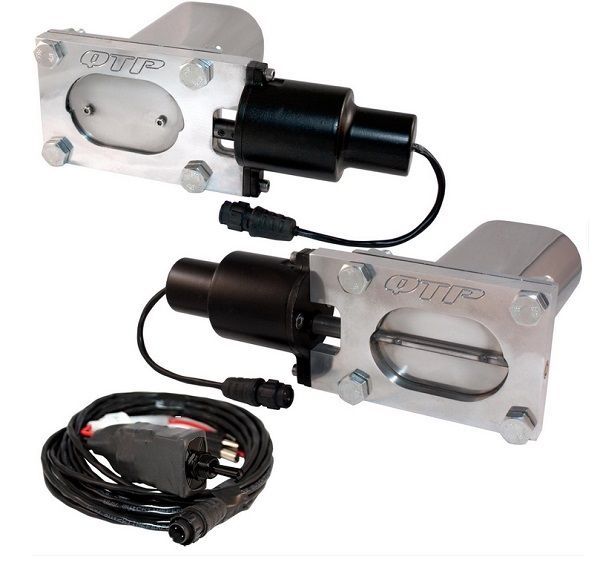 Quicktime Performance QTPEC66 Oval 2.5 x 3" Dual Electric Exhaust Cut Out Kit