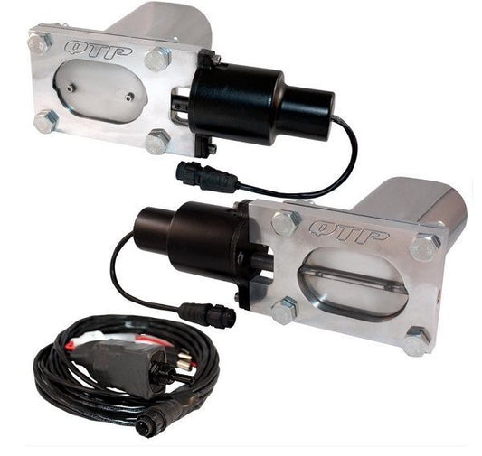Quicktime Performance QTPEC66 Oval 2.5 x 3" Dual Electric Exhaust Cut Out Kit