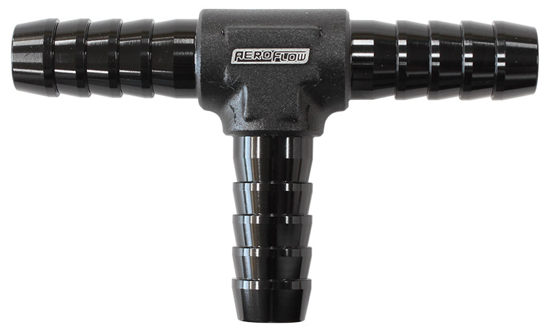 Aeroflow AF64-4202BLK Aluminium T Piece 5mm / 3/16" Black Tee Piece