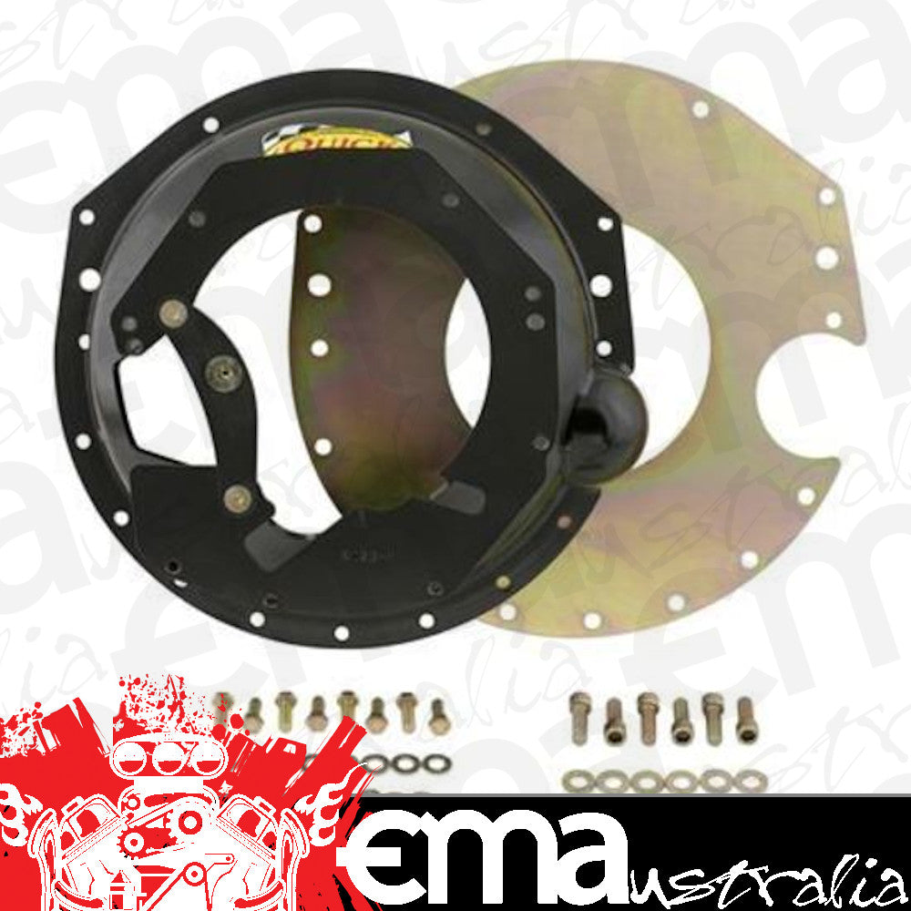 Quicktime Performance QTRM6021SFI Bellhousing Steel Gold Iridited Chev V6-V8 To Manual Transmission Kit