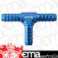 Aeroflow AF64-4204 Aluminium T Piece 8mm / 5/16" Blue Tee Piece