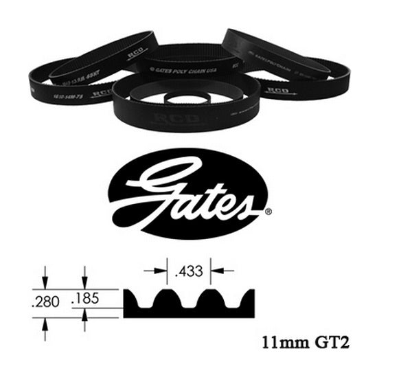 RCD RCD1330-1595-84 Blower Belt 11 mm Top F Uel11mm x 1595mm x 84