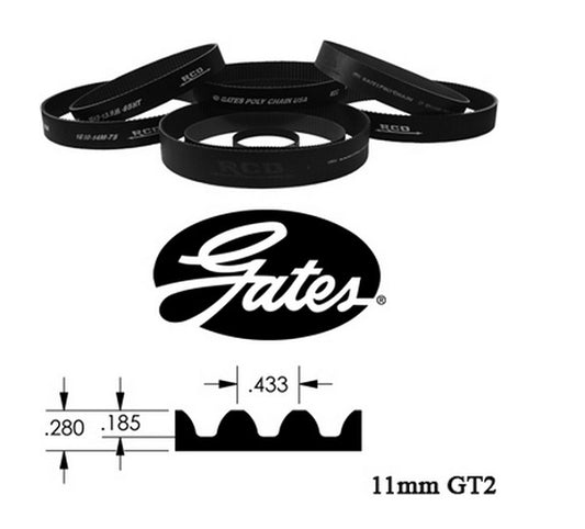 RCD RCD1330-1595-84 Blower Belt 11 mm Top F Uel11mm x 1595mm x 84