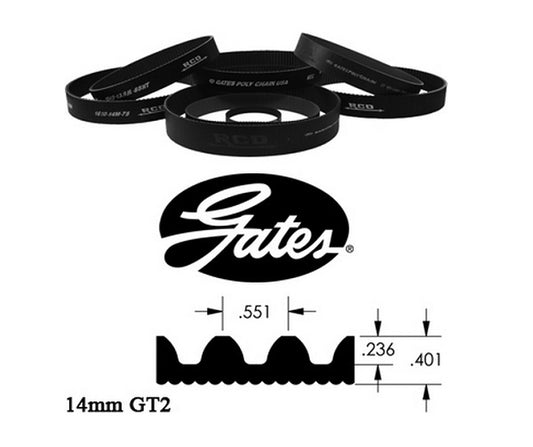 RCD RCD1350-1568-75 KeVLar Poly Chain Gt2 Blower Belt 1568mm x 75mm x 14mm