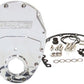 Aeroflow AF64-4350C Sb Chev 350 V6 2 Piece Timing Cover Kit Billet Chrome