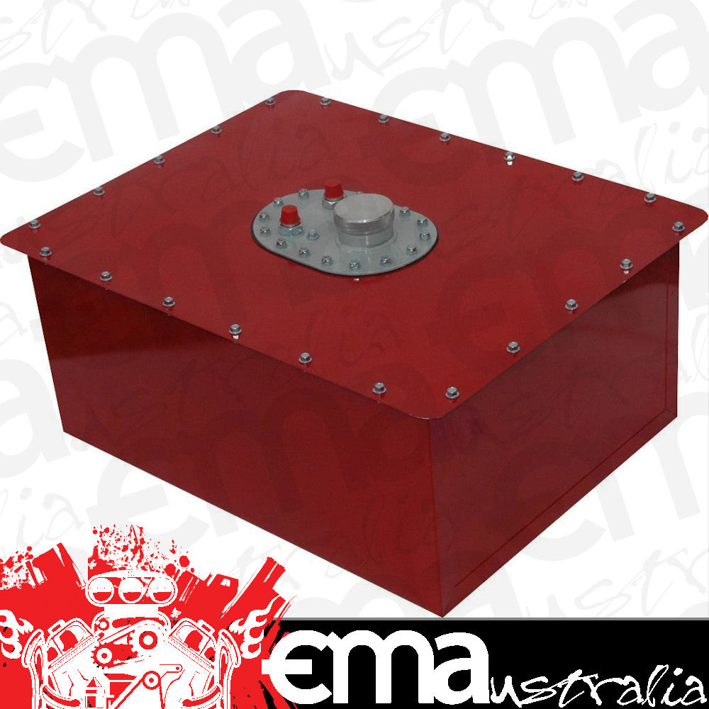 RCI RCI1162C 16 Gallon 60L Steel Circle Track Fuel Cell Red 25" x 19" x 11"