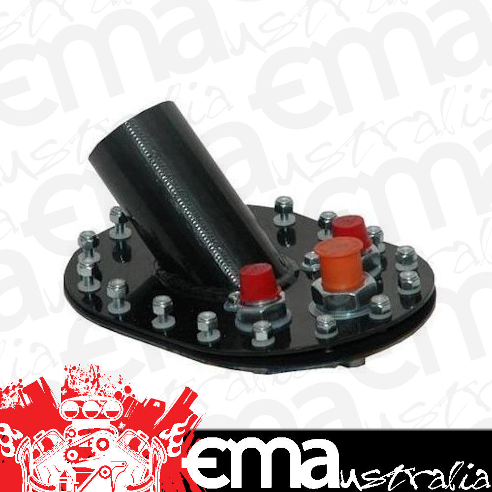 RCI RCI7038A Fast Fill Hose Valve Black Steel 45 Degree 2-1/2" Diameter
