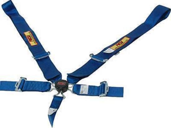 RCI RCI9210CC 5 Point 3" Cam-Lock Racing Harness Blue Pull Down Type SFI 16.1