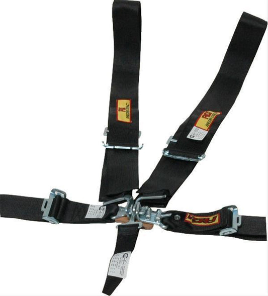 RCI RCI9210D 5 Point 3" Latch Type Racing Harness Black Pull Down SFI 16.1