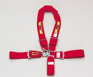 RCI RCI9310B 5 Point Y-Type 3" Latch Type Racing Harness - Red Pull Down Type. SFI 16.1 Rated