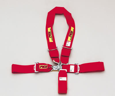 RCI RCI9310B 5 Point Y-Type 3" Latch Type Racing Harness - Red Pull Down Type. SFI 16.1 Rated