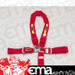 RCI RCI9310B 5 Point Y-Type 3" Latch Type Racing Harness - Red Pull Down Type. SFI 16.1 Rated